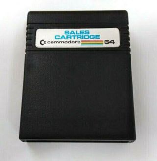 Commodore 64 Sales Cartridge Ultra Rare Vintage 1982 C64