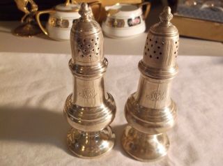 STERLING SILVER SALT AND PEPPER SHAKERS 2