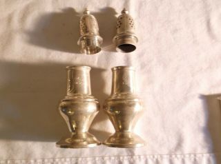 STERLING SILVER SALT AND PEPPER SHAKERS 4