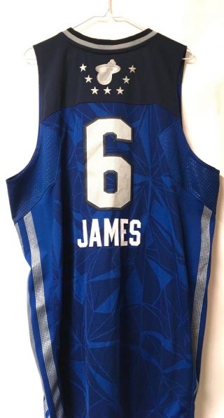 LEBRON JAMES 2011 NBA All Star Game Jersey ADIDAS Men ' s XL Vtg King 6 East Rare 3