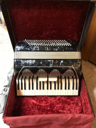 Vintage Galanti Accordion / Button Made In Italy With Hard Case 6560