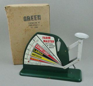 Vintage Farm Master Poultry Chicken Egg Scale W/ Box