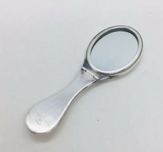 Tiffany & Co.  Italy Vintage Sterling Silver Folding Purse Mirror