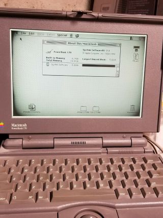 Vintage Apple Macintosh Powerbook 170