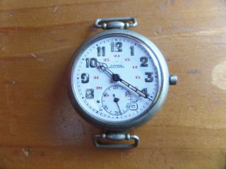 Vintage Antique Old Ulysse Nardin Signal Corps Usa Military Watch Enamel Dial