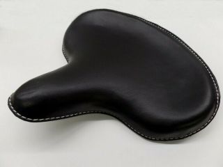 Vintage Motorcycle Black Solo Seat - Indian Chief Scout Harley Chopper Bobber