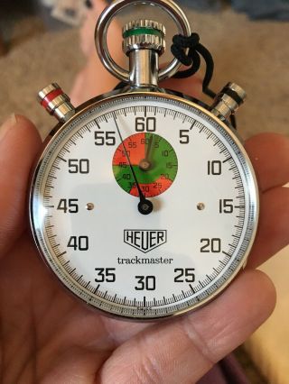 TAG Heuer Vintage Analog Stopwatch Trackmaster 1/5 NEVER BEEN. 3