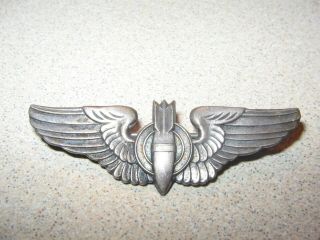 Ww Ii World War 2 Aviator Wings Gunner Sterling Silver Us Military Aircraft