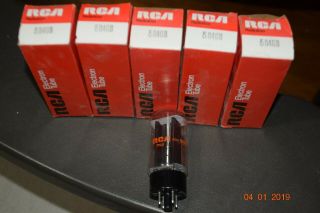 5 Vintage Nos Rca 5r4gb Power Tubes Tube Amp Guitar Stereo Matching Code Dates