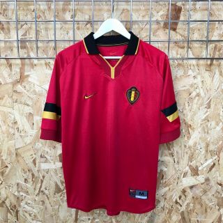 Vintage Nike Belgium Home Shirt / Jersey - France 98 1998 - M Medium Red