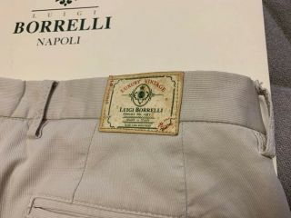 Luigi Borrelli Napoli Luxury Vintage 1957 slacks beige 50 size 5