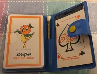 Vintage Walt Disney World Orange Bird Playing Card Deck Set 3