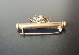 ANTIQUE VICTORIAN SPIDER NANNY SEWING BROOCH ETUI NEEDLE CASE 5