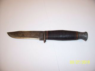 VINTAGE WWII USN MK1 ROBESON SHUREDGE NO.  20 COMBAT KNIFE 4