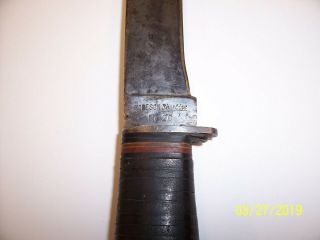VINTAGE WWII USN MK1 ROBESON SHUREDGE NO.  20 COMBAT KNIFE 8