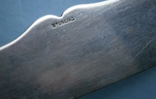 Tiffany & Co.  19th C J.  Polhamus Designed Corinthian Sterling Master Butter Knife 7