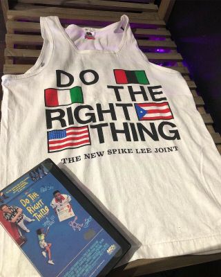 Vintage 40 Acres And A Mule Shirt Tank M Rap Tee Spike Lee Do The Right Thing 89
