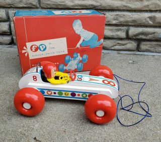 Vintage Fisher Price Bouncy Racer Boxed