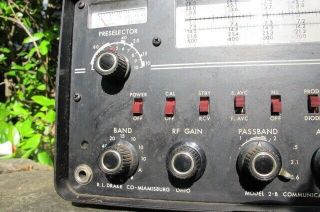 vintage RL DRAKE model 2 - B 2B 2AC calibrator Communication Ham Radio Receiver 3