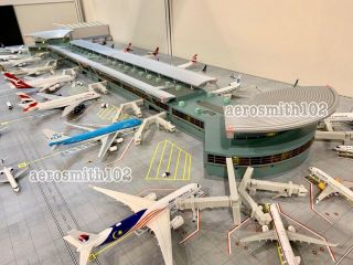 Rare Gemini Jets 1:400 Gjarptc Deluxe 22 Gate Airport Terminal Building