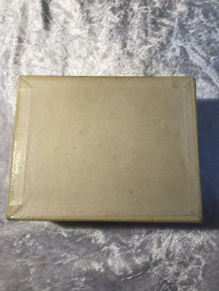 Vintage Rolex Watch Box Green Stripe White Card Box Outer Only 2