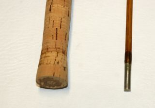 Vintage Nat Uslan 7 ' Bamboo Spinning Rod w/ Sock & Tube VG NR 4