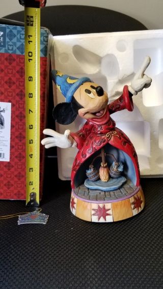 Jim Shore Disney Traditions Sorcerer ' s Apprentice 4013249 Rare Figurine 2