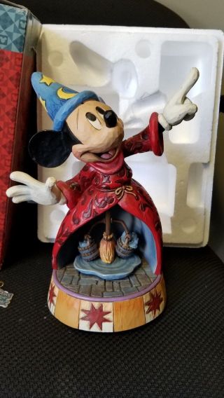 Jim Shore Disney Traditions Sorcerer ' s Apprentice 4013249 Rare Figurine 3