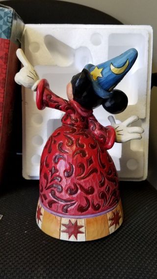 Jim Shore Disney Traditions Sorcerer ' s Apprentice 4013249 Rare Figurine 5