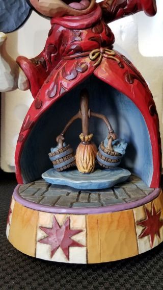 Jim Shore Disney Traditions Sorcerer ' s Apprentice 4013249 Rare Figurine 7