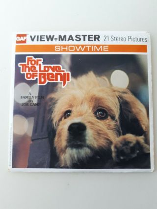 For The Love Of Benji - View - Master Reels With Booklet - 1977
