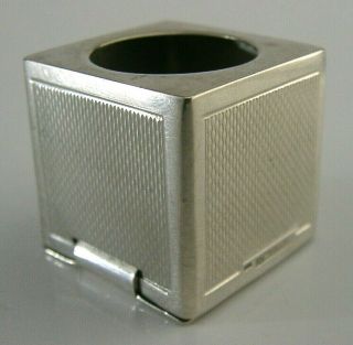 QUALITY STERLING SILVER SNOOKER or POOL or BILLIARDS CHALK HOLDER 1990 6