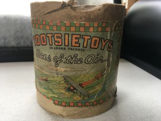 Rare Antique Pre - 1945 Tootsietoy “Aces of the Air” Toy Airplane Container 2