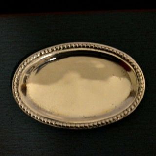 Miniature Sterling Silver Tray Dollhouse 1:12 Artist Made Peter Acquisto