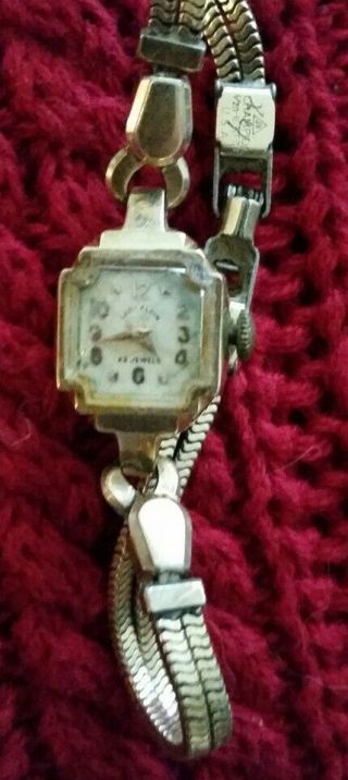 Vintage 14k Gold Lady Elgin 23 Jewels Ladies Antique Watch