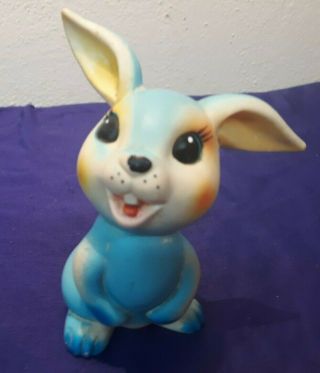 Vintage 5 " Made In Japan Rubber Rabbit Toy