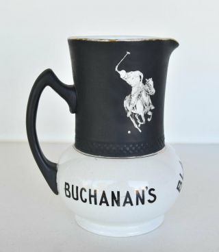 Vintage Buchanan ' s Black & White Scotch Whisky Pictorial Jug Rare 3