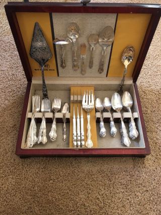 71 Piece 1847 Rogers Bros Heritage Silver Set,  Plus Others From Italy.  Rare Find