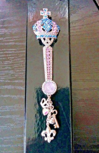 Rare Large Kirks Folly Dream Angel Fairy Godmother Crown Scepter Brooch