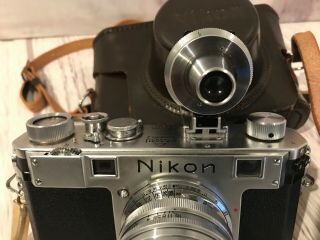 Nikon S Rangefinder Camera w/5cm F/2 Nippon Kogaku Tokyo Lens 6108444 RARE 4