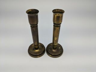 US WWII,  Navy 40mm,  Trench Art Candle Stick Set 2