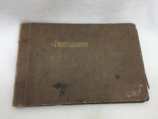 Vintage Photograph Album Black White 1930 