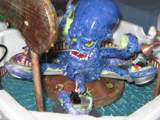 RARE LEMAX SPOOKY TOWN HALLOWEEN - OCTO SQUEEZE CARNIVAL RIDE Oct - o - squeeze 3