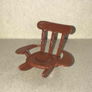 1970s Weebles Mickey Mouse Clubhouse Rocking Chair Rocker Brown Micky Parts