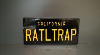 Retro Vintage California US License Plate USA Alu Embossed Custom Date Sticker 6