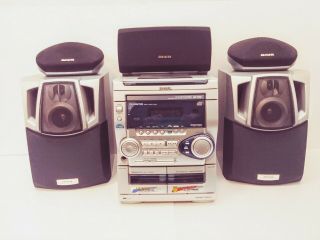 Vintage Aiwa Mini Stereo Home Theater System T Bass
