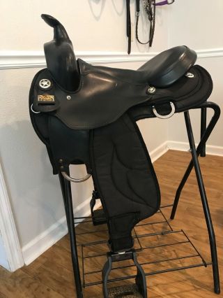 Rare Big Horn Gaited Trail Saddle 16” Seat,  Wide Flex Tree