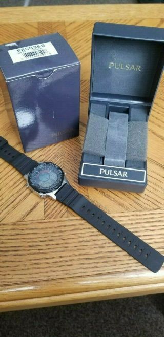 Nos Pulsar W800 - 6020 Vintage Digital Compass Watch