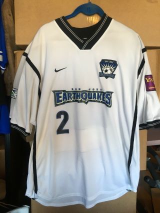 Vintage Mls San Jose Earthquakes Nike Dan Calichman 2 Jersey Size Xl