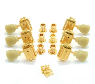 Grover 135g Vintage Series,  Gold Tuning Machines 3,  3